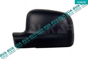 Крышка / корпус зеркала заднего вида левая 03- VW / ВОЛЬКС ВАГЕН TRANSPORTER V 2003- / ТРАНСПОРТЕР 5 03- 2.0TDI (1968 куб.см.)
