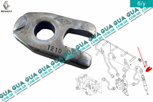 Бугель крепления форсунки ( зажим / держатель ) DELPHI   