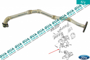 Трубка обратки масла с турбины ( слива масла )   