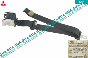 Ремень безопасности инерционный задний левый ( багажника ) Mitsubishi / МИТСУБИСИ PAJERO III 2000-2006 / ПАДЖЕРО 3 00-06 2.5TD 4WD (2477 куб.см.)