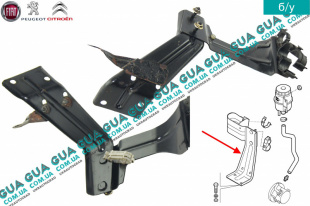 Кронштейн крепления бачка гидроусилителя руля   
