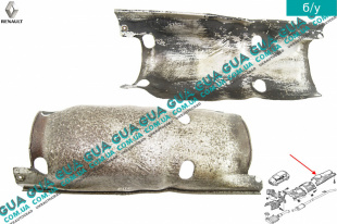 Термозащита / термозащитный экран выхлопной трубы / глушытеля   