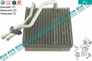 Испаритель кондиционера Seat / СЕАТ TOLEDO II 1999-2006 1.8 20V (1781 куб.см.)
