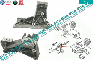 Кронштейн крепления насоса гидроусилителя руля ( ГУРа )    