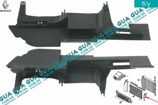 Дефлектор / диффузор радиатора левый   