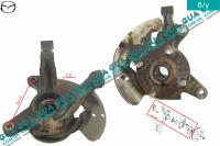 Поворотный кулак / цапфа правая с ступицей под ABS / АБС Z 26 Mazda / МАЗДА 323 F 1998-2004 2.0 D (1998 куб.см.)