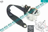 Ремень безопасности инерционный задний левый Nissan / НИССАН ALMERA N16 / АЛЬМЭРА Н16 2.2 DCI ( 2184 куб.см.)