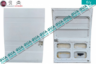 Дверь боковая сдвижная правая глухая высокая   