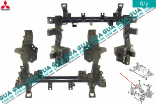 Балка передней подвески Mitsubishi / МИТСУБИСИ PAJERO III 2000-2006 / ПАДЖЕРО 3 00-06 2.5TD 4WD (2477 куб.см.)
