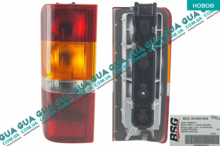 Фонарь задний левый Ford / ФОРД FIESTA 2000- / ФИЕСТА 00- 1.8DI (1753 куб.см.)