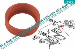 Патрубок / кольцо уплотнительное турбины ( трубка / шланг )   