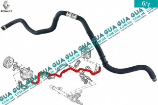 Шланг / патрубок гидроусилителя руля ( трубка низкого давления ГУР ) 4X4   
