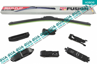 Щетка стеклоочистителя лобового стекла / поводка дворника безкаркасная Multi-flat 19" 480 мм   