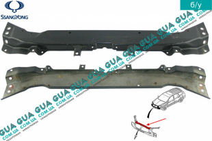 Установочная передняя панель ( окуляр / телевизор / верхняя балка передней панели ) SsangYong / САНГЙОНГ KYRON 2.0XDI (1998 куб.см.)