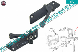 Ручка задней правой распашной двери / внутренняя    