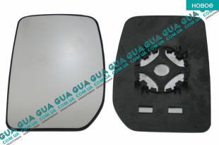 Вкладыш зеркала заднего вида левый без подогрева Ford / ФОРД TRANSIT 2006- / ТРАНЗИТ 06- 2.3 V16 (2295 куб.см.)