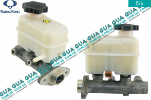 Главный тормозной цилиндр (на 2 выхода с АБС/ABS) SsangYong / САНГЙОНГ KYRON 2.0XDI (1998 куб.см.)