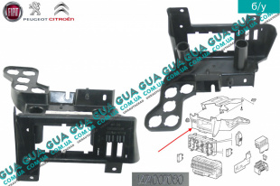 Кронштейн крепления блока предохранителей   