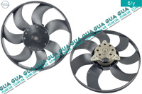 Вентилятор основного радиатора с моторчиком D360 лопастей 6