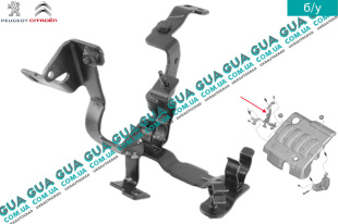 Кронштейн крепления декоративной крышки двигателя   