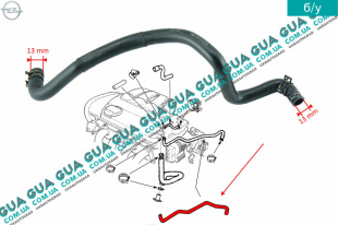 Шланг / патрубок вентиляции картерных газов двигателя    
