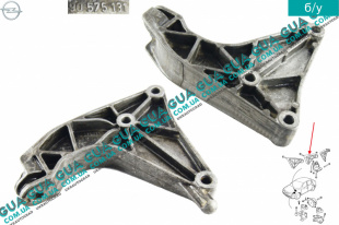 Кронштейн двигателя задний левый ( крепления подушки КПП F23 )   