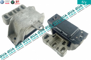 Подушка ( опора ) КПП левая Seat / СЕАТ TOLEDO II 1999-2006 1.8 20V (1781 куб.см.)