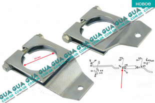Кронштейн / хомут крепления глушителя / выхлопной трубы   