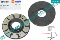 Опорная подушка задней пружины верхняя ( проставка / отбойник ) 1шт. D 162 мм VW / ВОЛЬКС ВАГЕН TRANSPORTER V 2003- / ТРАНСПОРТЕР 5 03- 2.0TDI (1968 куб.см.)