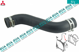 Патрубок радиатора / шланг системы охлаждения ( трубка верхний D33 L330 мм )   