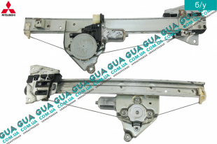 Стеклоподъемник задний левый электрический Mitsubishi / МИТСУБИСИ PAJERO III 2000-2006 / ПАДЖЕРО 3 00-06 2.5TD 4WD (2477 куб.см.)