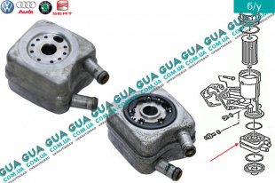 Масляный радиатор ( масляный охладитель / теплообменник )   