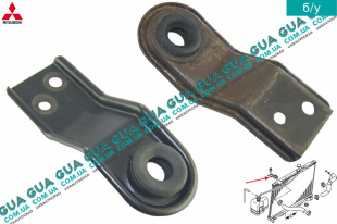 Подушка / кронштейн крепления радиатора верхняя 1 шт.   