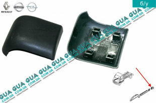  Молдинг ( накладка ) передней правой боковой части кузова Renault / РЕНО MASCOTT 2004-2010 / МАСКОТ 04-10 3.0TDI (2953 куб.см.)