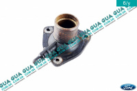 Фланец системы охлаждения ( корпуса термостата ) Ford / ФОРД MONDEO III 2001-2007 / МОНДЕО 3 2.2TDCI (2198 куб.см.)