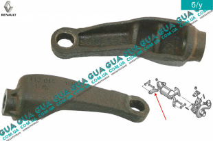 Кронштейн крепления катализатора ( выхлопной трубы ) Renault / РЕНО LAGUNA II / ЛАГУНА 2 2.2DCI (2188 куб.см.),