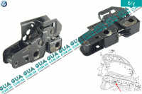 Замок капота VW / ВОЛЬКС ВАГЕН TRANSPORTER V 2003- / ТРАНСПОРТЕР 5 03- 2.0TDI (1968 куб.см.)