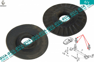 Проставка / резиновое кольцо задней пружины верхняя / нижняя   