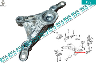 Кронштейн крепление КПП левый ( без шпильки )   