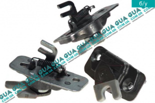 Замок боковой левой сдвижной двери верхний ( лягушка / защелка / флажок )   