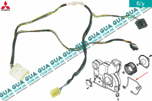 Электропроводка ( жгут проводов ) моторчика / реостата / резистора печки ( отопителя ) Mitsubishi / МИТСУБИСИ PAJERO III 2000-2006 / ПАДЖЕРО 3 00-06 3.5 (3497 куб.см.)