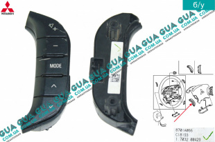 Блок кнопок руля / кнопки аудиосистемы   