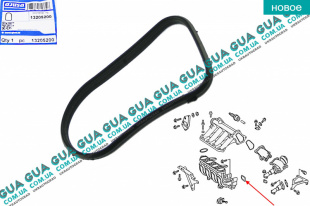 Прокладка впускного коллектора ( нижняя )   