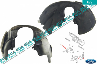 Подкрылок передний правый   