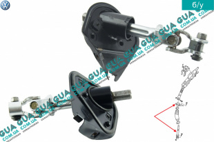 Рулевой вал низ ( кардан ) VW / ВОЛЬКС ВАГЕН TRANSPORTER V 2003- / ТРАНСПОРТЕР 5 03- 2.0TDI (1968 куб.см.)