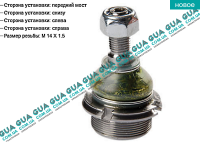 Шаровая опора нижняя Peugeot / ПЕЖО 406 2.1TD 12V (2088 куб.см.)