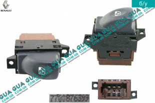 Кнопка стеклоподъемника двери 6 контактов   