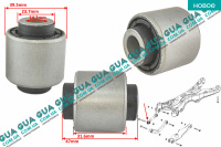 Сайлентблок рычага заднего поперечного ( наружный ) ( 1 шт )