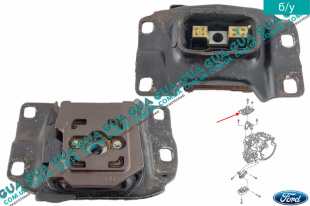 Подушка ( опора ) КПП левая   