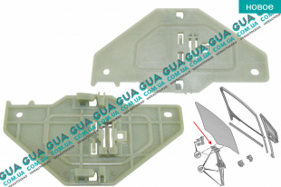 Ползунок стеклоподъемника передней левой двери   